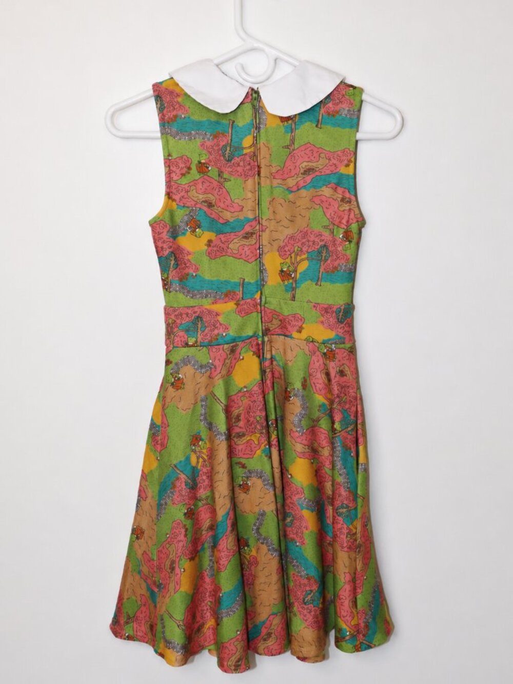 Smak Parlour Whimsical Peter Pan Collar Fit & Flare Dress | XS | Retro - Picture 3 of 5